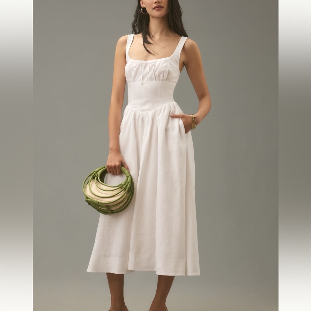๐คNWOT Reformation Balia Dress White - Picture 2 of 7
